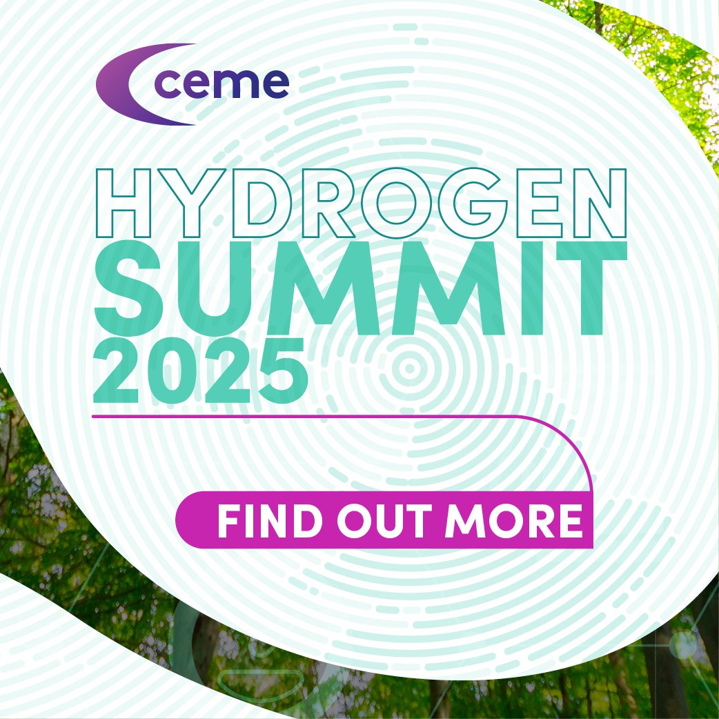 A poster announcing the CEME Hydrogen Summit 2025