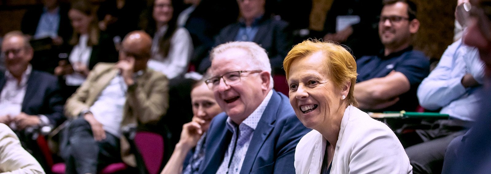 The audience enjoying one of the talks at the 2024 event.