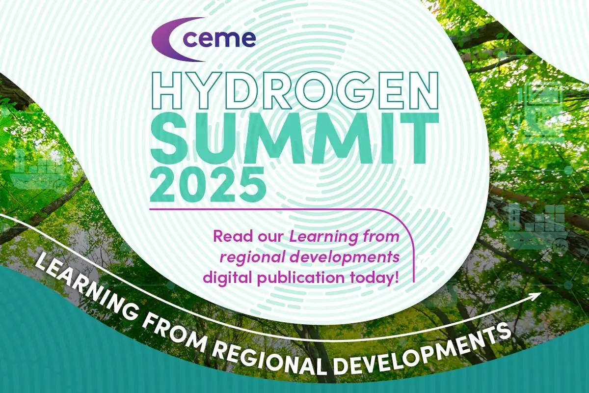 A poster for the CEME Hydrogen Summit 2025