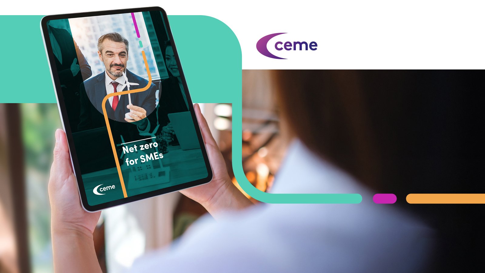 A reader views the cover of our recent eBook on their tablet device.